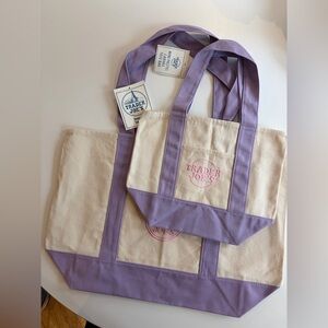 Trader Joe’s Canvas Tote Bundle - Lavender